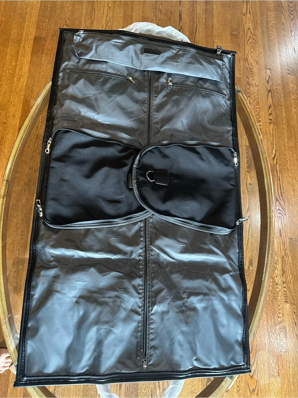 NWT NOBL Black Garment Fold to Duffel Travel Bag